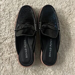 Donald Pliner Black Loafers